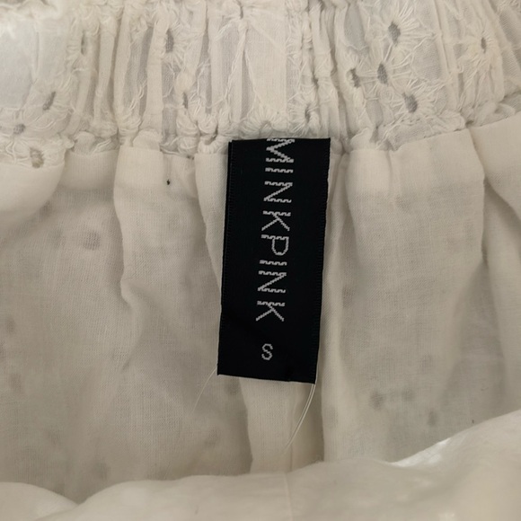 MINKPINK Revolve White Eyelet Shorts Small - Picture 4 of 10